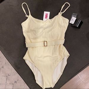 NWT Solid & Striped Nina Belt Swimsuit